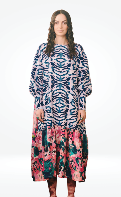 IRIS TIERED OVERSIZED DRESS